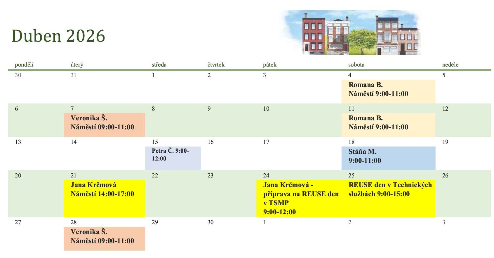 Bleška-kalendář duben 2026